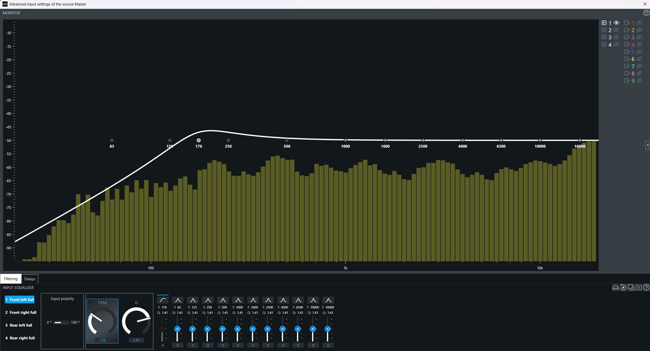 Input EQ with High-Pass filter
